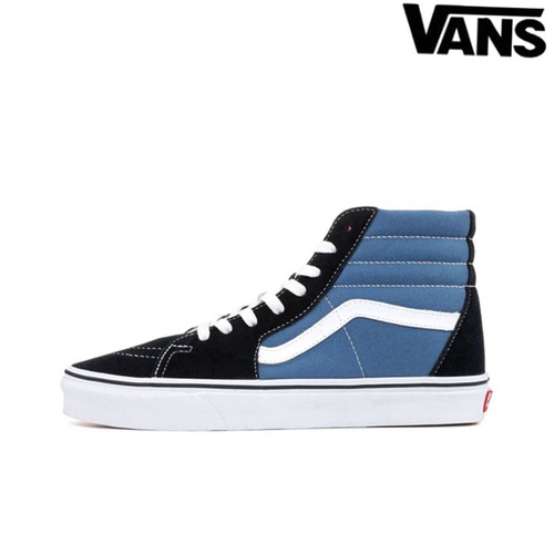 Navy blue high top vans online