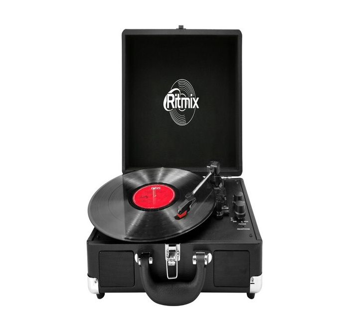 RITMIX Виниловый проигрыватель LP-120B black, 3 скорости; функция ...
