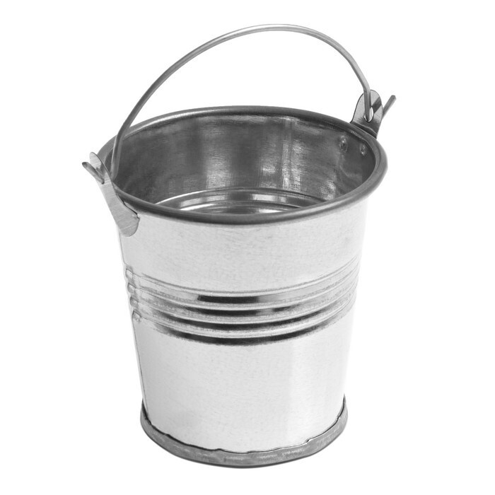 Ведерко декоративное, малое: высота 5 см, диаметр 6 см - купить по ...