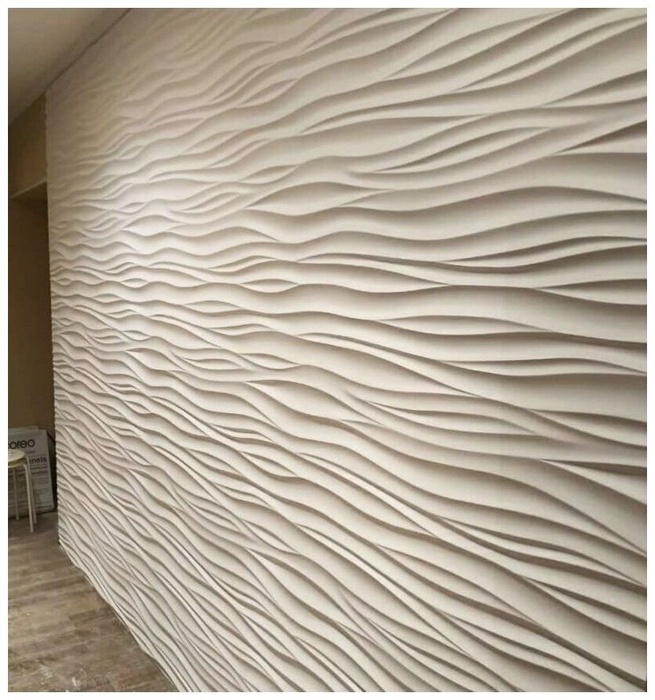 Стеновые 3D панели из наногипса под покраску 50х50см купить по выгодной ...