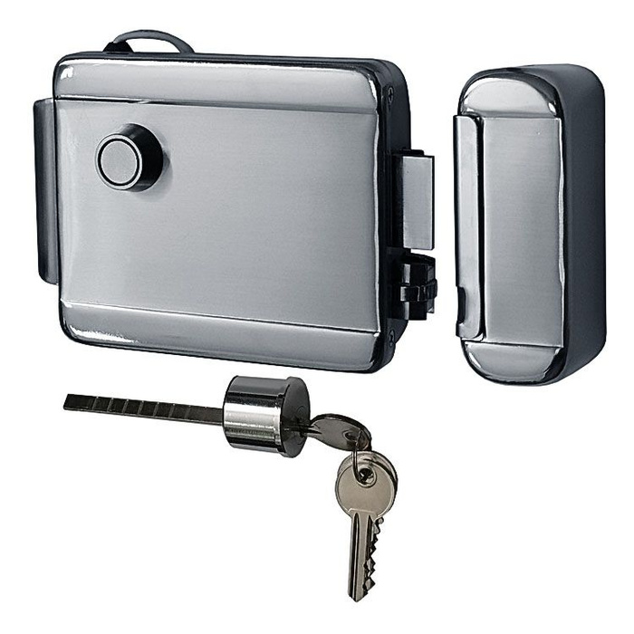 Замок SMARTEC ST-RL073SI-NK электромеханический накладной для установки ...