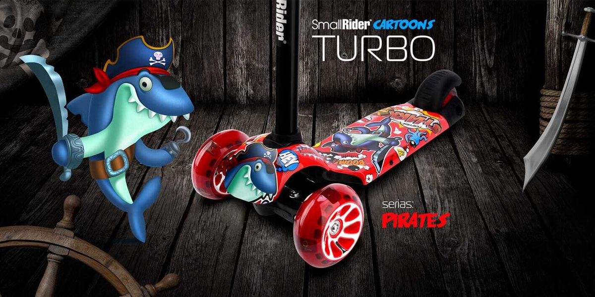 Детский трехколесный самокат Small Rider Turbo