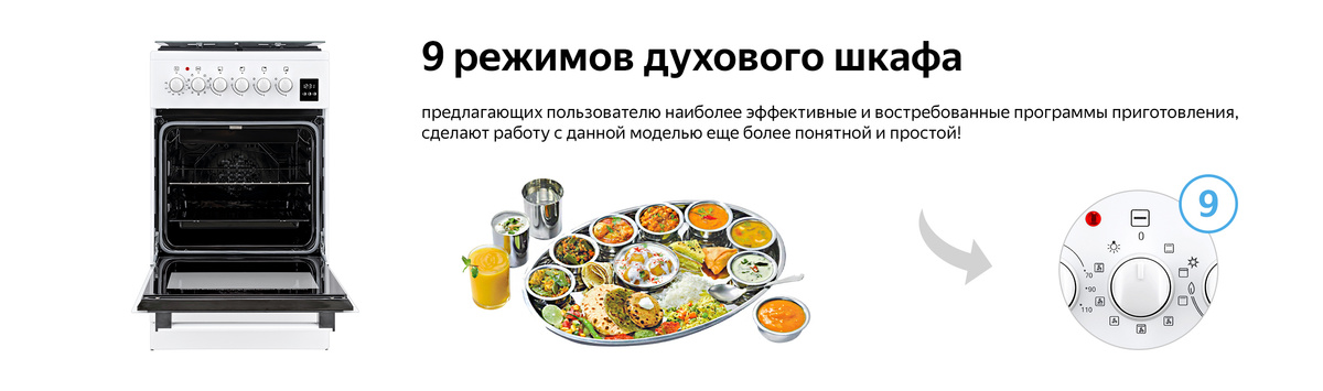 Комбинированная плита Weissgauff WCS K2K59 WGE - купить по выгодной ...