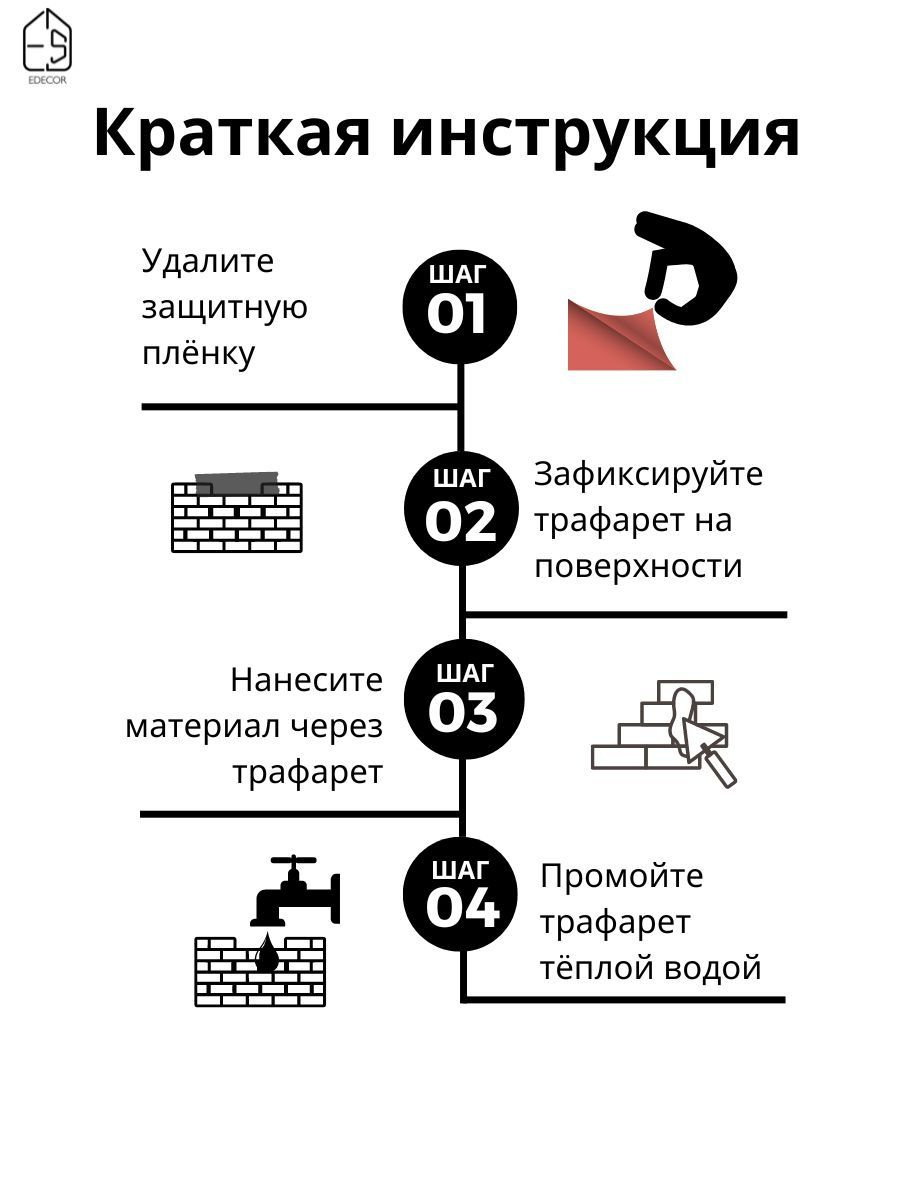 инструкция как работать с трафаретом для стен и мебели