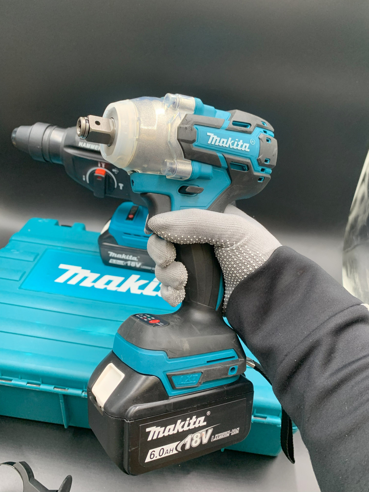 Набор электроинструментов Makita 2 в 1 в комплекте 2 АКБ 18V/Гайковёрт ...