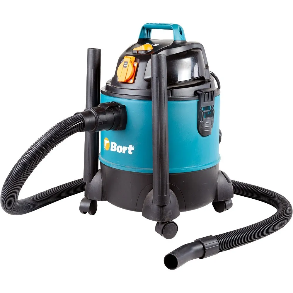 Bort Строительный пылесос BSS - 1220 - Pro, сухая + влажная уборка 1250 Вт, 1250 Вт