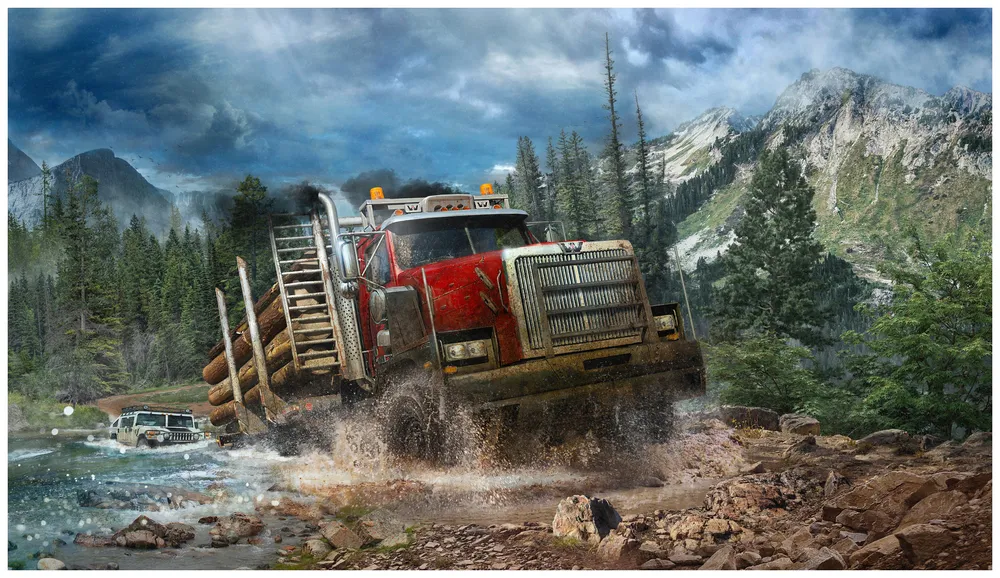 Игра Spintires: MudRunner American Wilds (Nintendo Switch, Nintendo Switch 2, Русская версия), вариант, фото 5