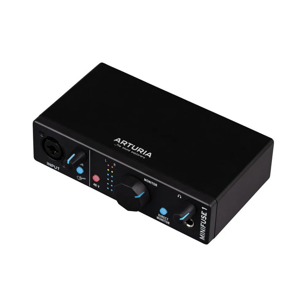 Arturia аудиоинтерфейс MiniFuse 1 USB-C 24 бит 192 кГц XLR фантом 48 В чёрный, черный, фото 5