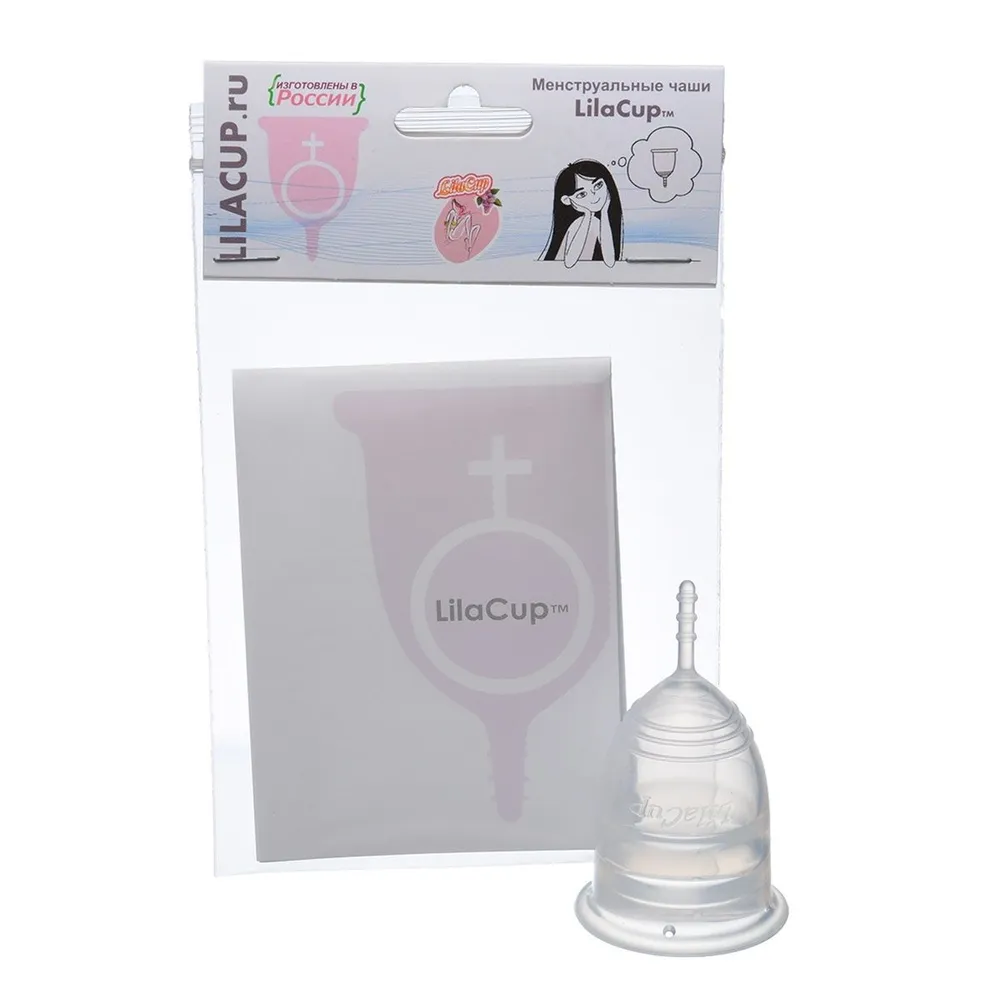 Менструальная чаша LilaCup Практик красная S, прозрачный, фото 2