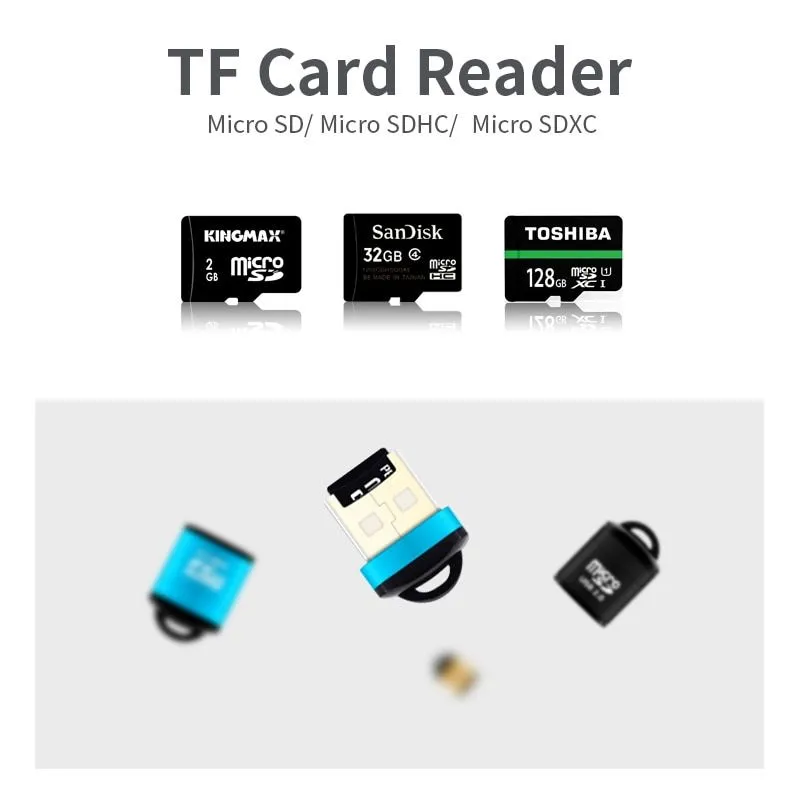 Мини картридер для карт micro SD через порт USB, переходник, вариант, фото 6
