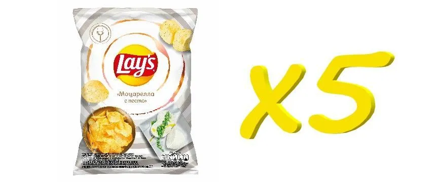 Lay s картофельные моцарелла с песто