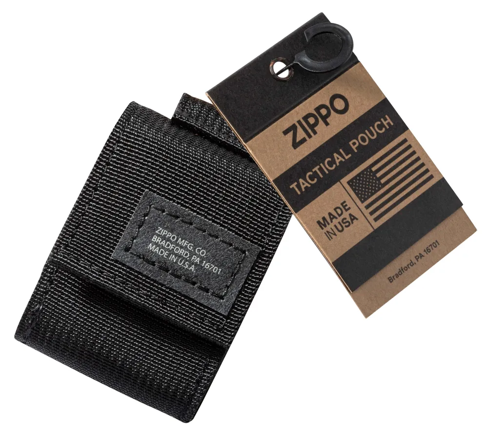 Чехол ZIPPO для зажигалки с фиксатором на ремень, нейлон, зеленый, черный, фото 6