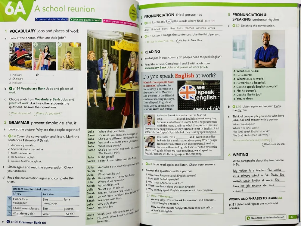 English File Beginner 4th Fourth edition, Комплект: Student's Book + Workbook + CD, вариант, фото 6