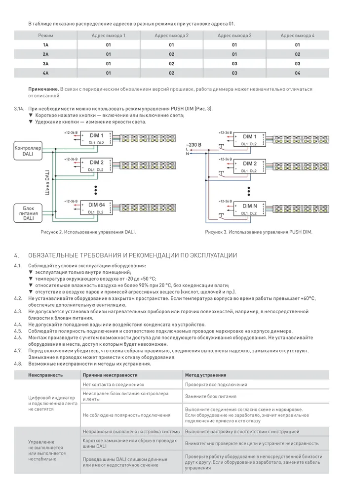 INTELLIGENT ARLIGHT Диммер DALI-104-PD-SUF (12-36V, 4х8А) (INTELLIGENT ARLIGHT, IP20 Пластик) 026504, 4x8, фото 3