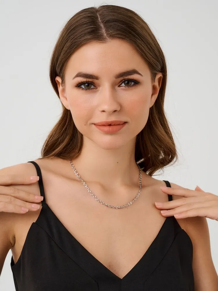 COOBACHY JEWELRY цепочка серебро 925 женская, серебристый, фото 2