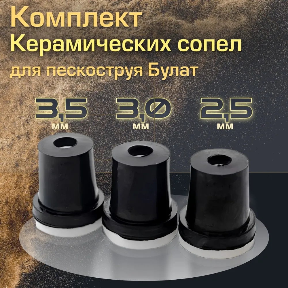 Набор сопел для пескоструйного аппарата, вариант
