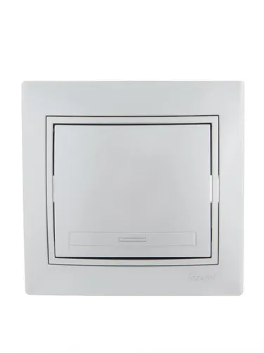 Lezard Mira Металлик Серый Выключатель 1-клавишный скрытая установка (858644 ) 701-1010-100 - 1 шт