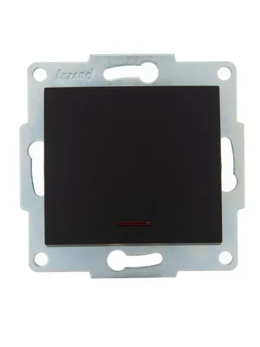 Lezard KARINA Чёрный Бархат Выключатель с подсветкой 707-4288-111 - 1 шт