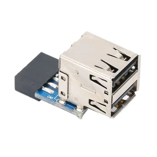 USB-адаптер 9PIN на 2 USB 2.0, разветвитель для материнской платы, компьютерные аксессуары, внутренн