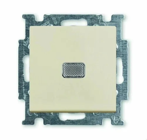 АББ BJB Basic 55 Шале (бел) Выключатель 1-клавишный с подсветкой