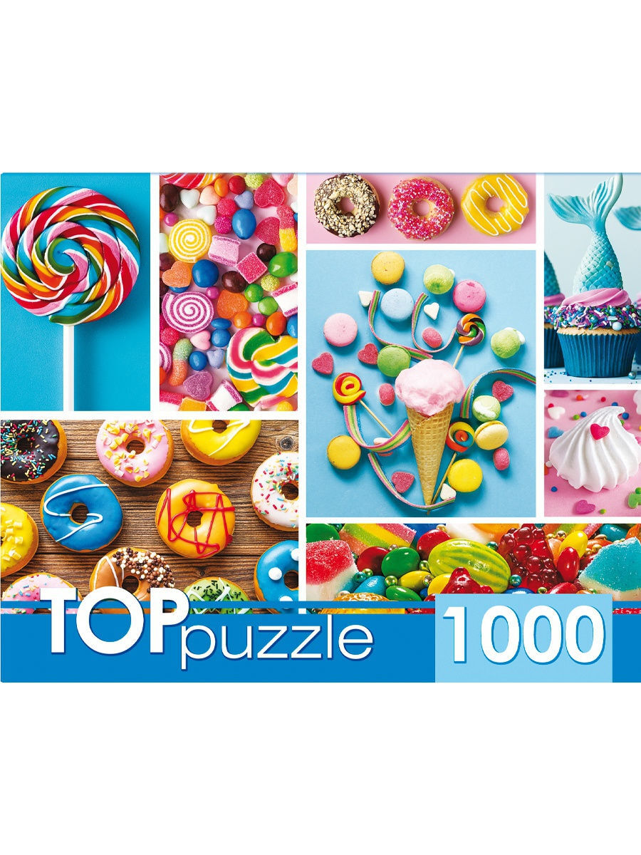 Пазл Рыжий кот Toppuzzle, 1000 деталей, Любимые сладости (ГИТП1000-4136 ...