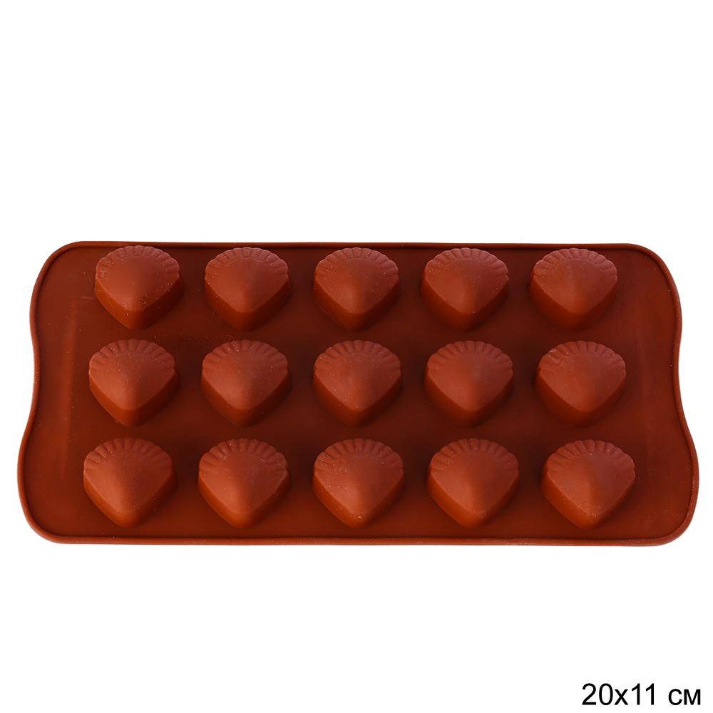 Форма силиконовая, ракушка, 21х11х1,7см, R-110