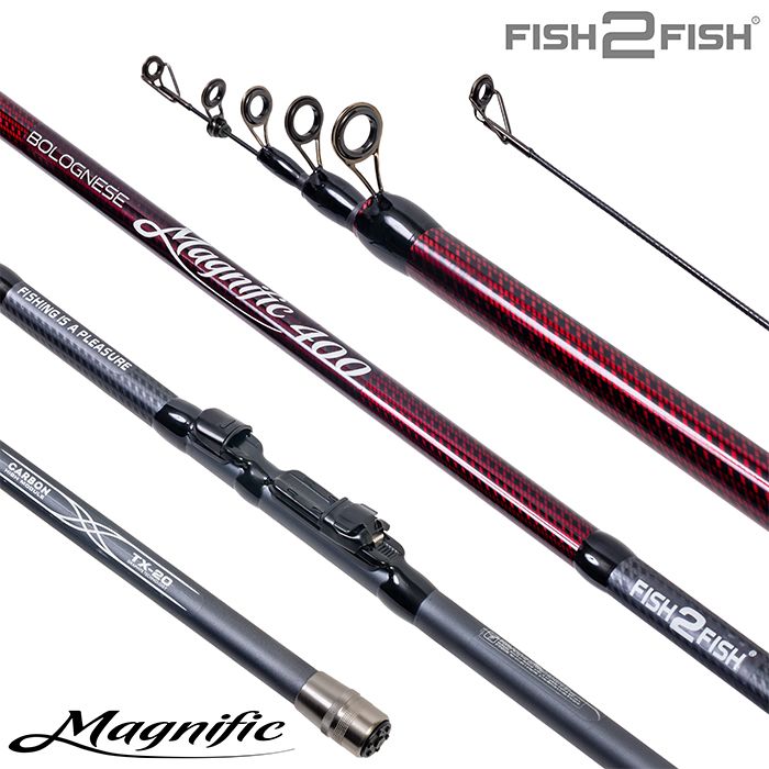 Удилище телескоп угольное д/с Fish2Fish Magnific TX-20 (10-30) 4,0 м