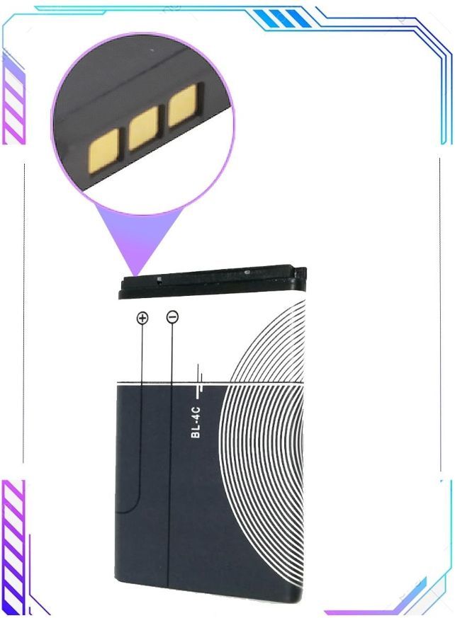 Аккумуляторная батарея для телефона Nokia BL-4C, аккумулятор на ...