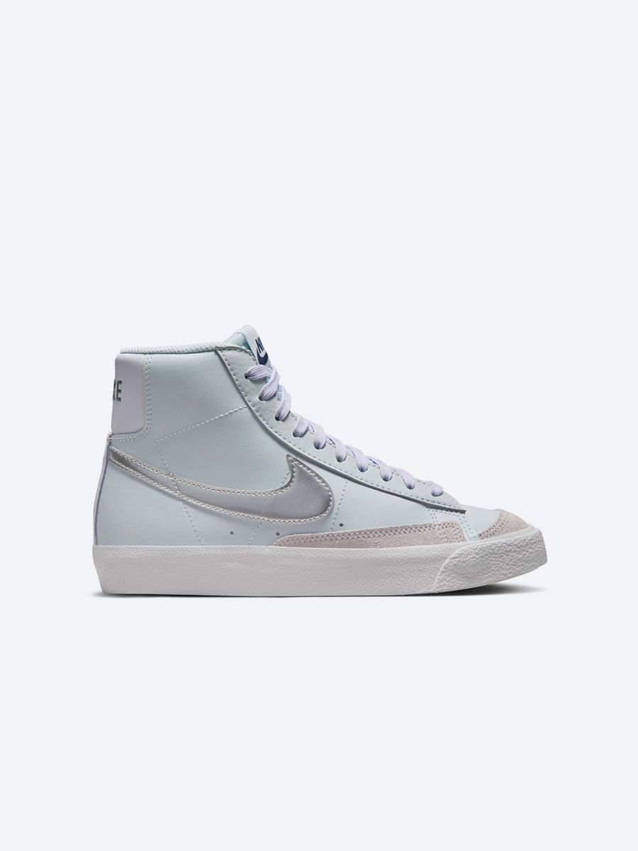 nike blazer high womens silver
