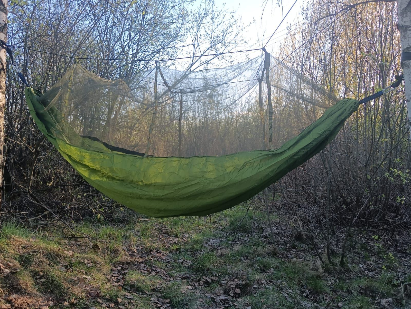 Гамак из парашютного шелка