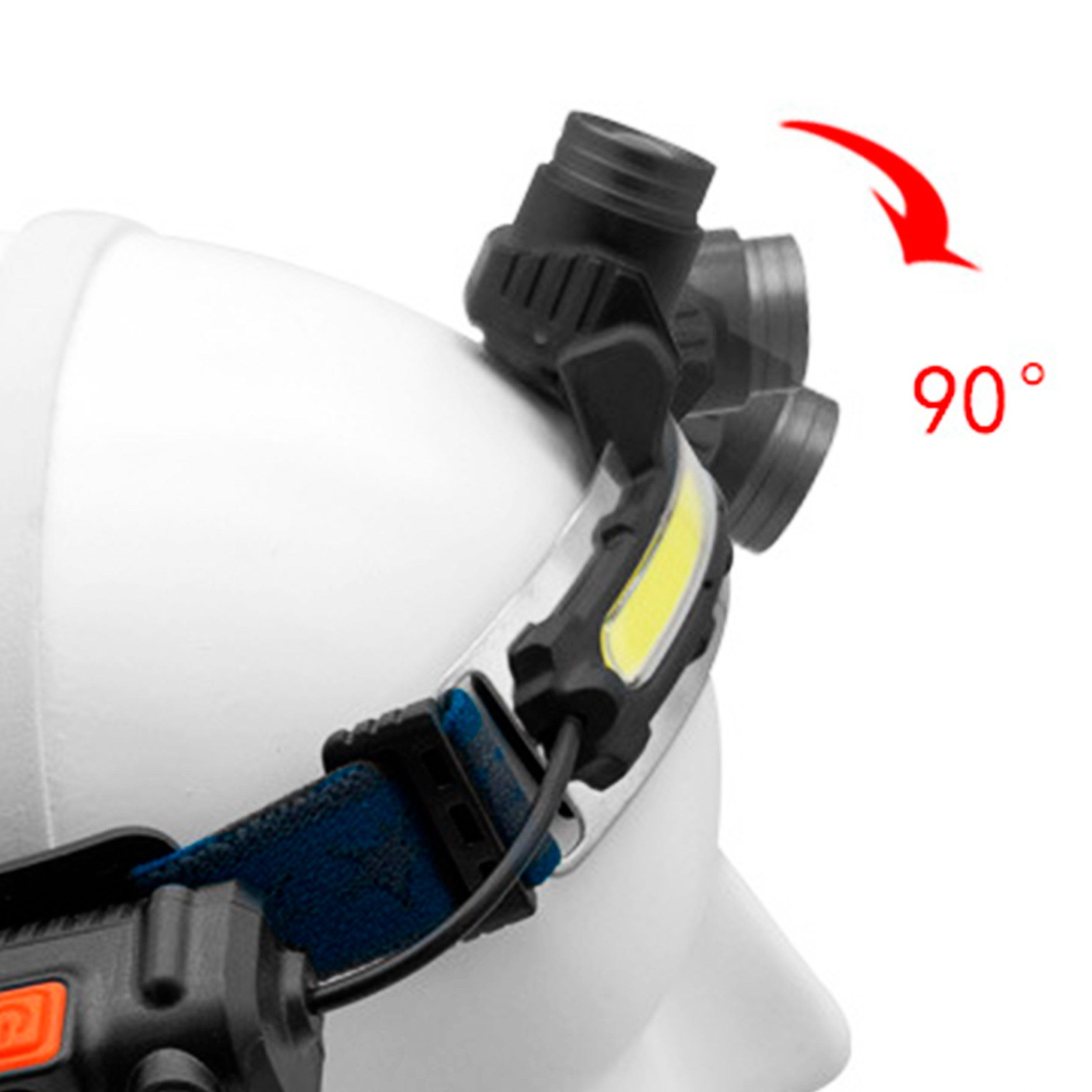 Фонарь налобный спортивный COMIRON O'HEAD корпус жёсткий ABS, IPX5 свет COB 400lm аккум 18650 3.7V 2000 mAh, USB Type-C; индикатор красный Фонарь налобный спортивный COMIRON O'HEAD корпус жёсткий ABS, IPX5 свет COB 400lm аккум 18650 3.7V 2000 mAh, USB Type-C; индикатор красный