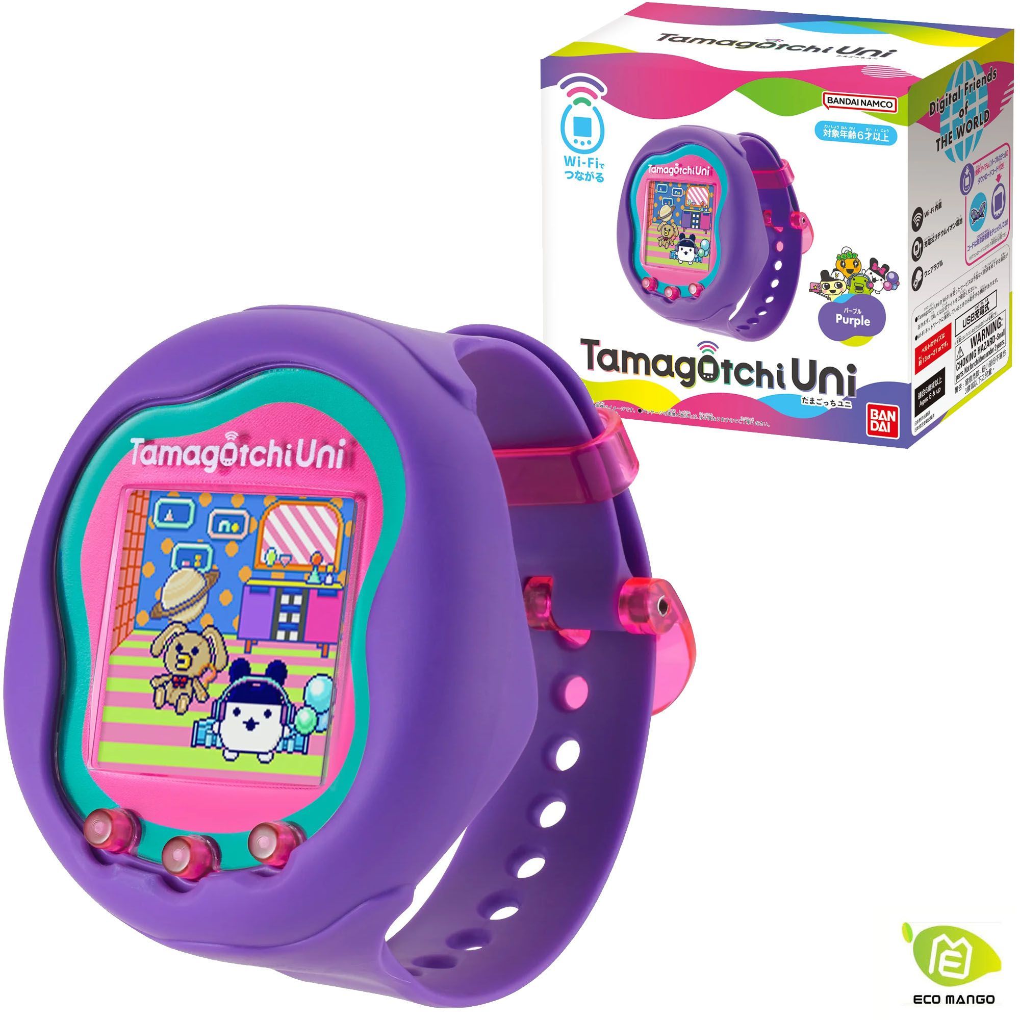 Bandai Tamagotchi Uni, Японская упаковка, Фиолетовый купить на