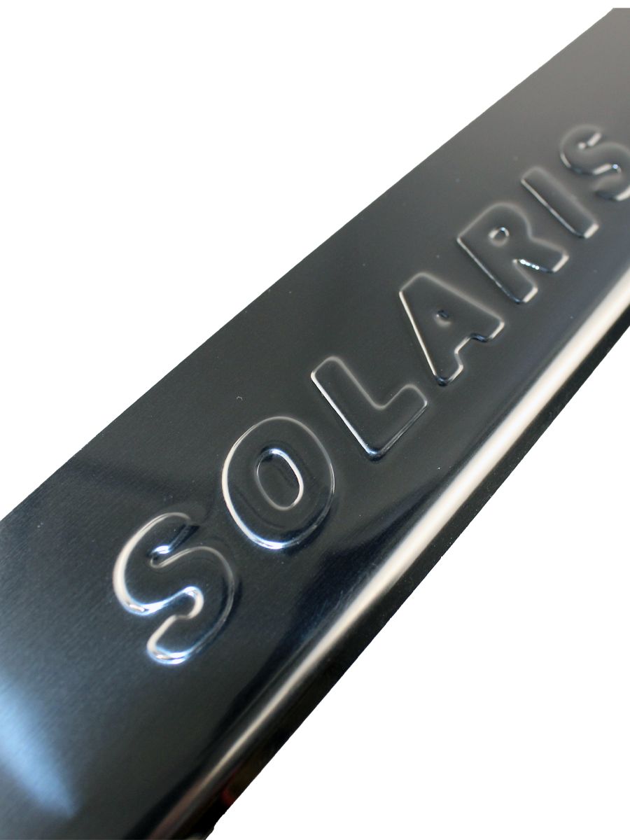 Накладки на пороги Хендай Солярис 2 / Hyundai Solaris 2 (2017-2022 ...