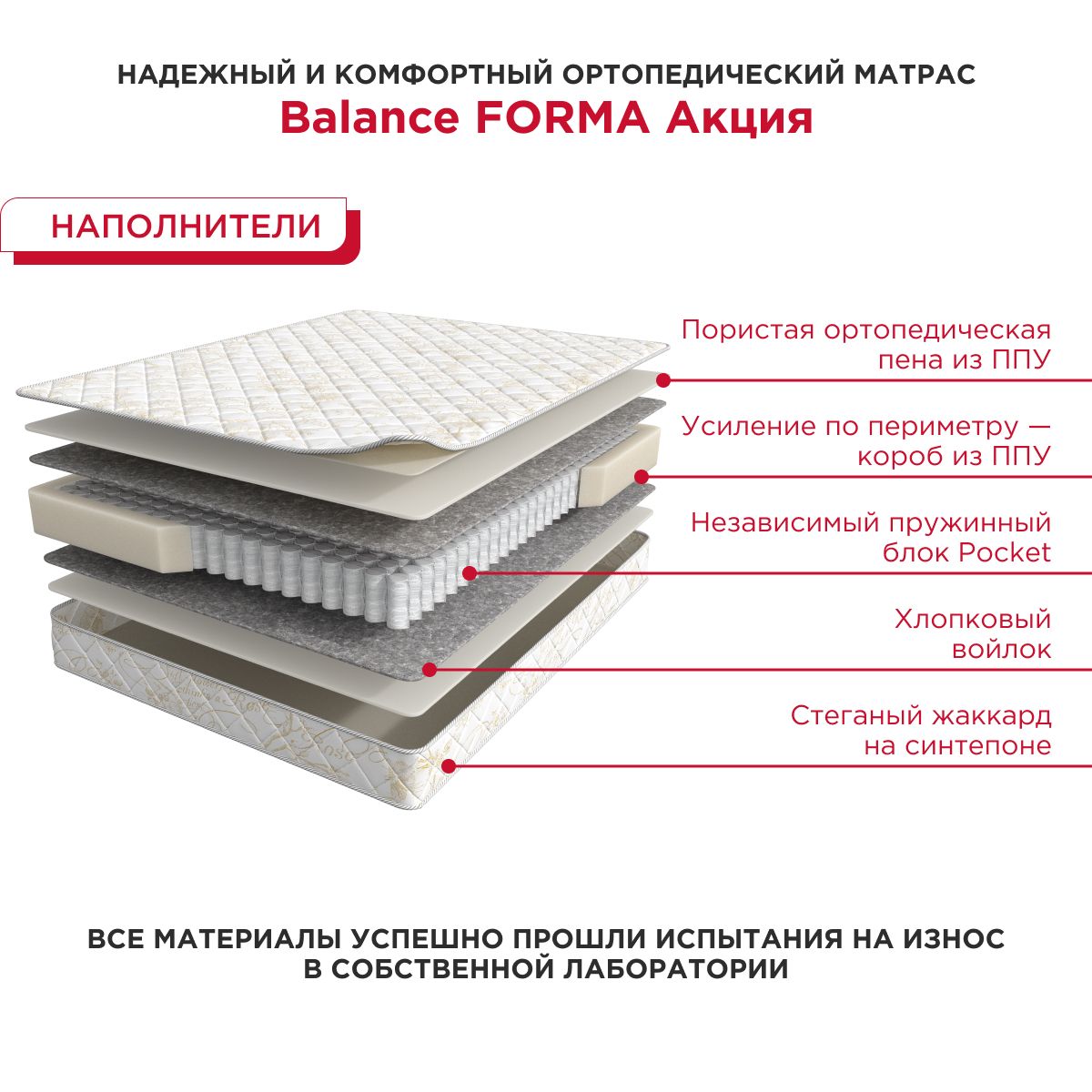 Матрас 200 180 balance forma