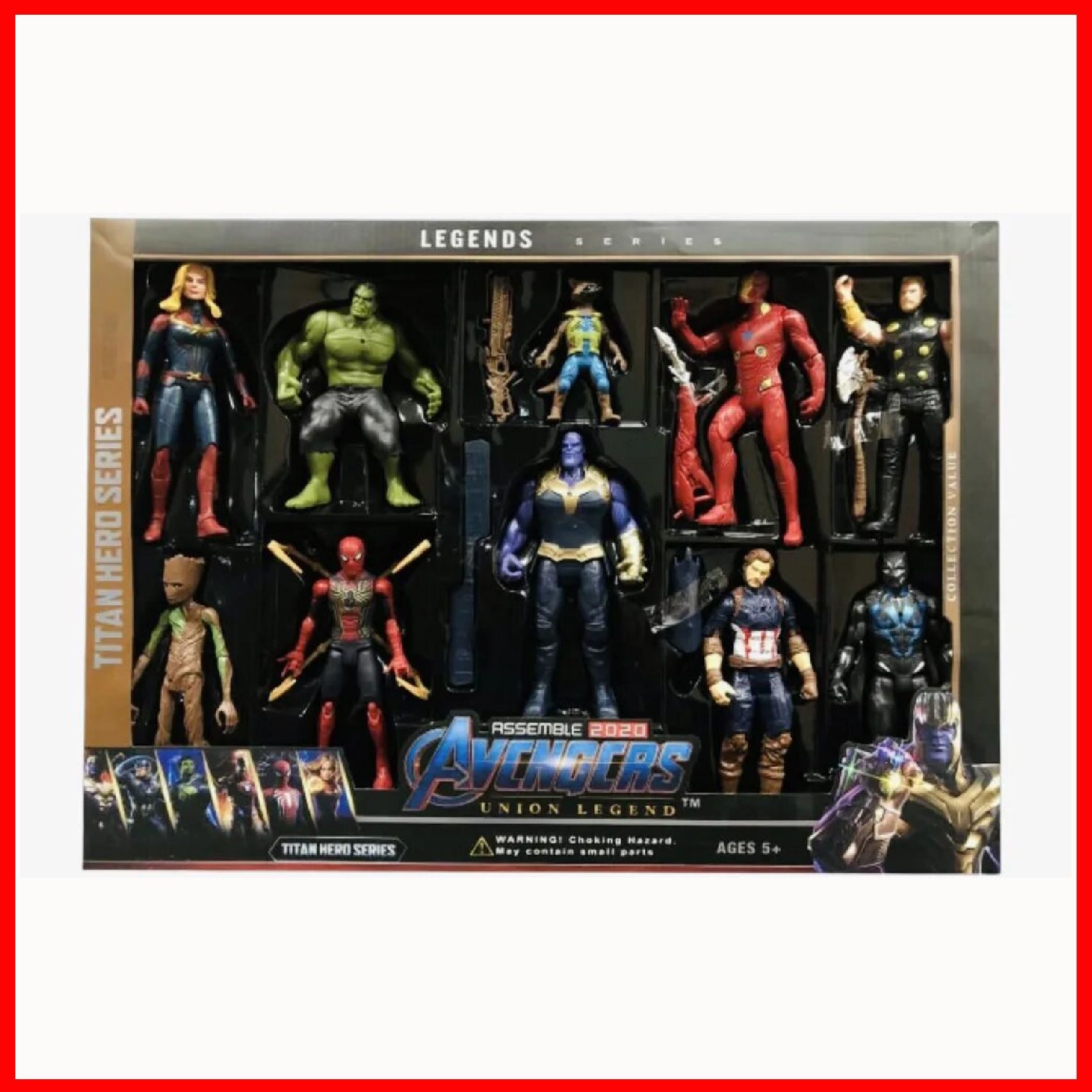 Игрушки супергерои Марвел в наборе, Халк, Человек паук, Железный ...