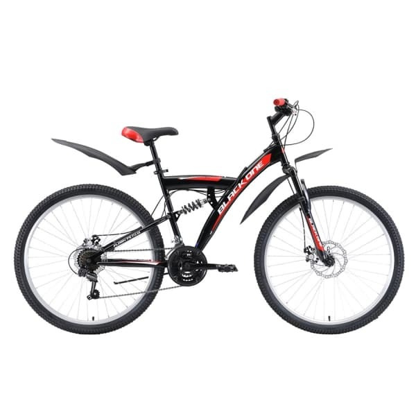 Велосипед Black One Flash FS 27.5 D чёрный/красный/белый 2019-2020, 16' (H000016526) #1