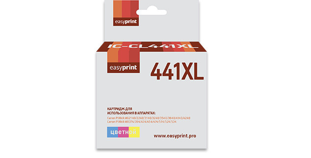 Струйный картридж EasyPrint IC-CL441XL для Canon PIXMA MG2140, 3140, 3540, MX394, 434, 474, цветной (color) #1