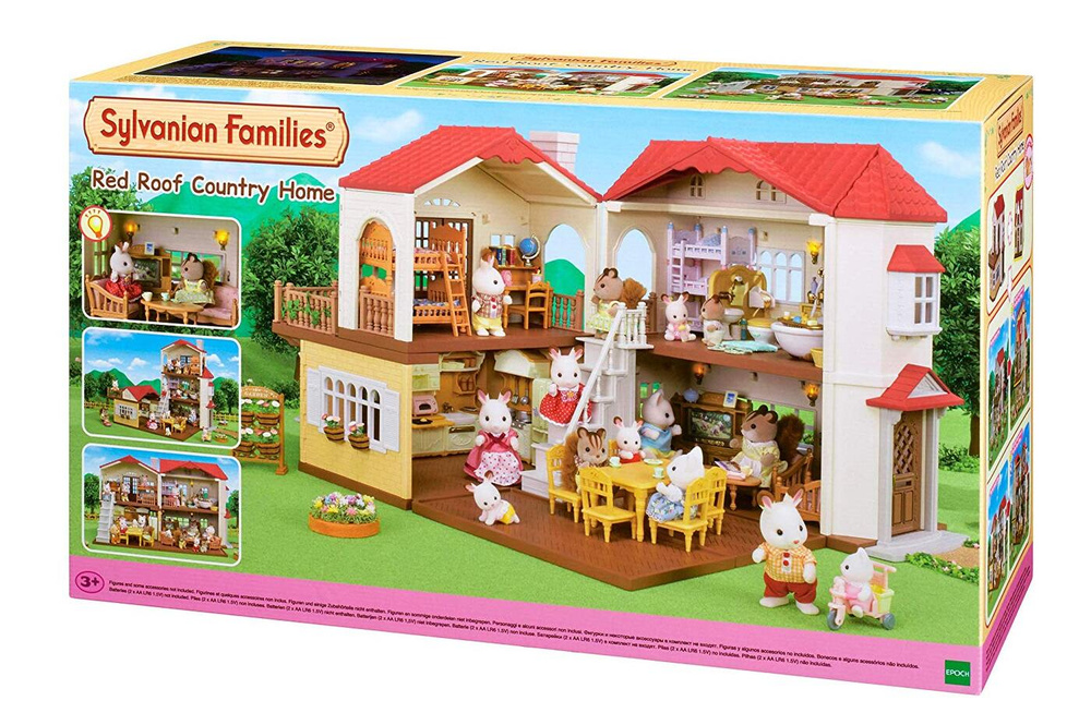 Sylvanian families большой дом с мебелью