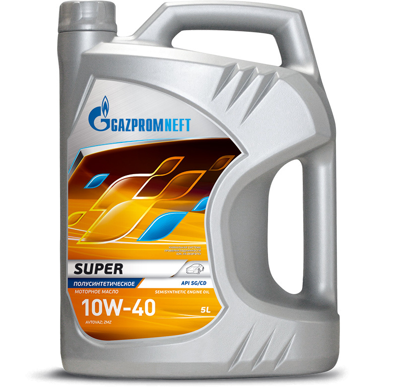 Gazpromneft Super 10W-40 Масло моторное, Полусинтетическое, 5 л #1