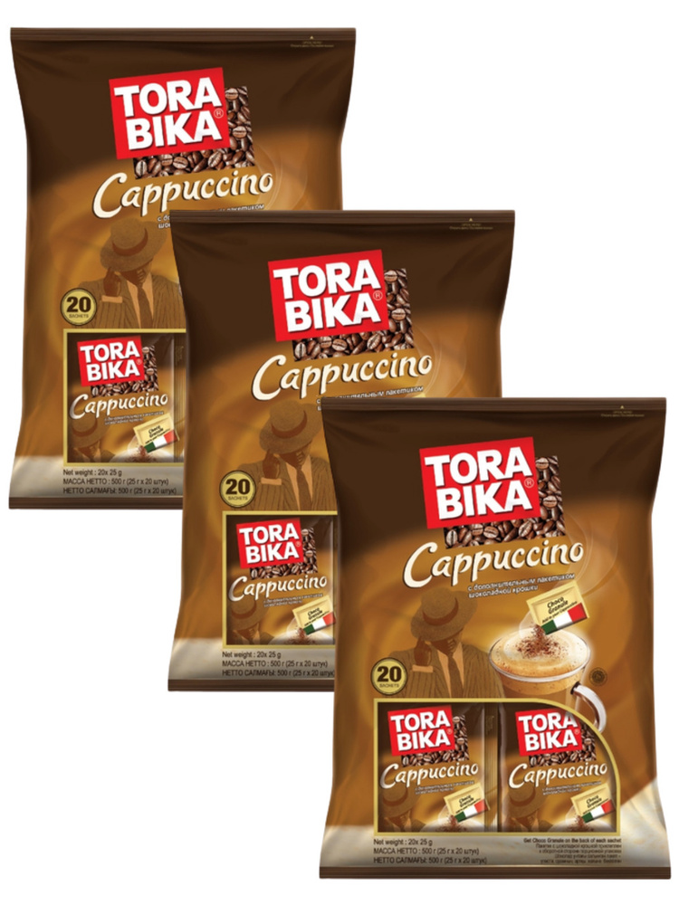 Растворимый кофе TORA BIKA Капучино с шоколадной крошкой (Индонезия) 60 пакетов по 25 гр  #1