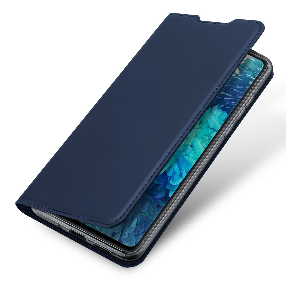 Чехол книжка для Samsung Galaxy S20 FE / S20 Lite Skin Pro синий - купить с  доставкой по выгодным ценам в интернет-магазине OZON (206839987)