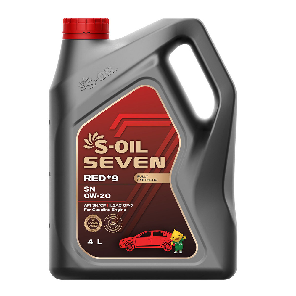 S-OIL SEVEN S-OIL 7 RED 0W-20 Масло моторное, Синтетическое, 4 л #1