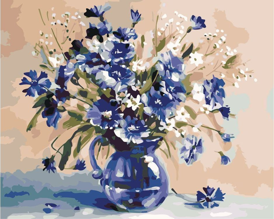 Цветок василек раскраска - 60 фото