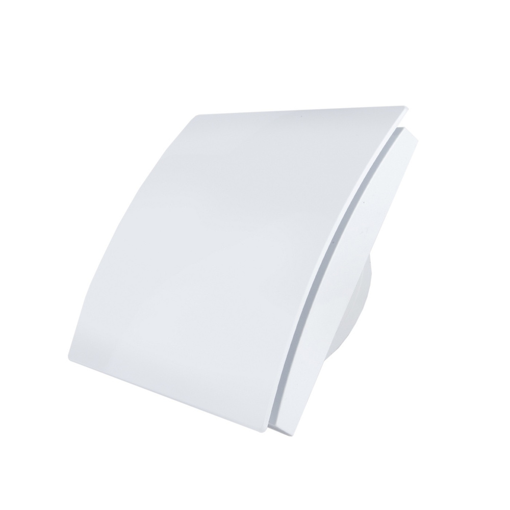 Вытяжной бесшумный вентилятор для ванной Mmotors ММР 100 пластик белый, тонкий  #1