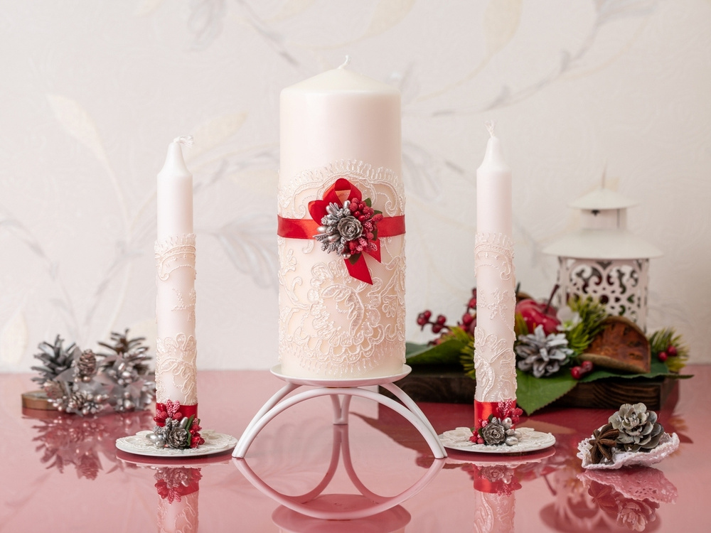 Свадебные свечи — ручной работы на свадьбу