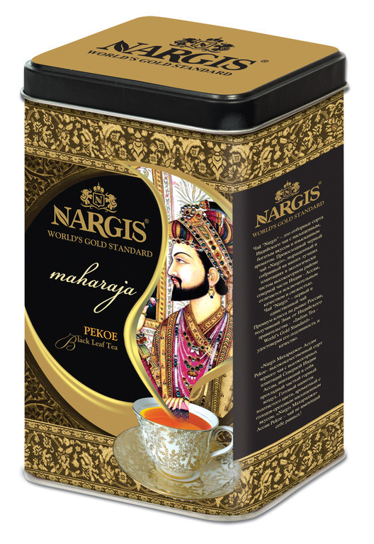 Чай подарочный Premium листовой черный индийский Nargis Maharaja Pekoe ...