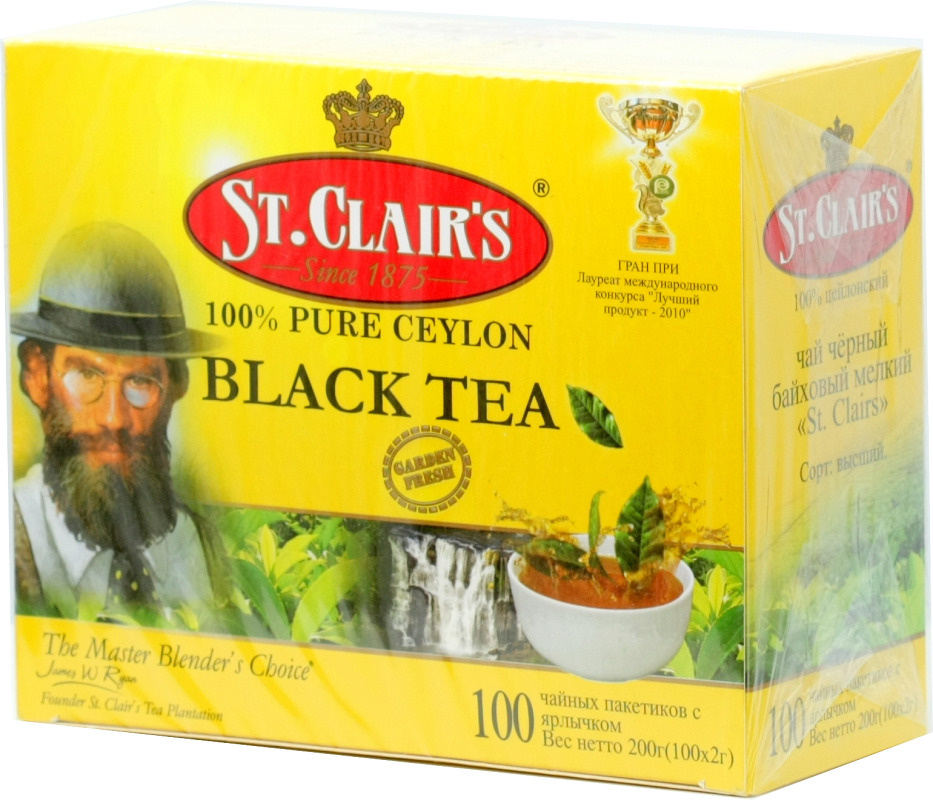 Чай черный пакетированный St. Clair's / Сантеклер 100 пак.* 2 гр.  #1