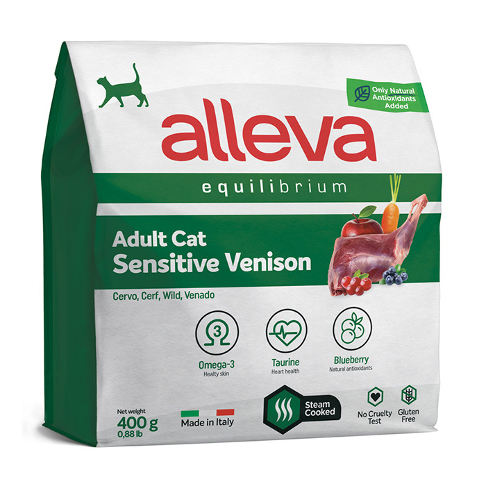 Сухой корм ALLEVA Equilibrium Cat Adult Sensitive Venison для взрослых кошек с олениной 0,4 кг  #1