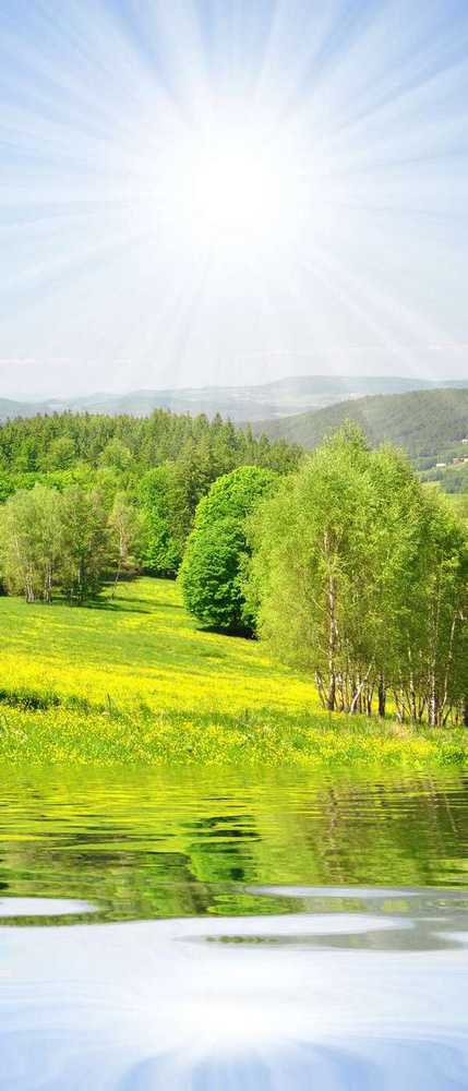 Самоклеящиеся фотообои "На берегу", размер: 90x210 см - купить по ...