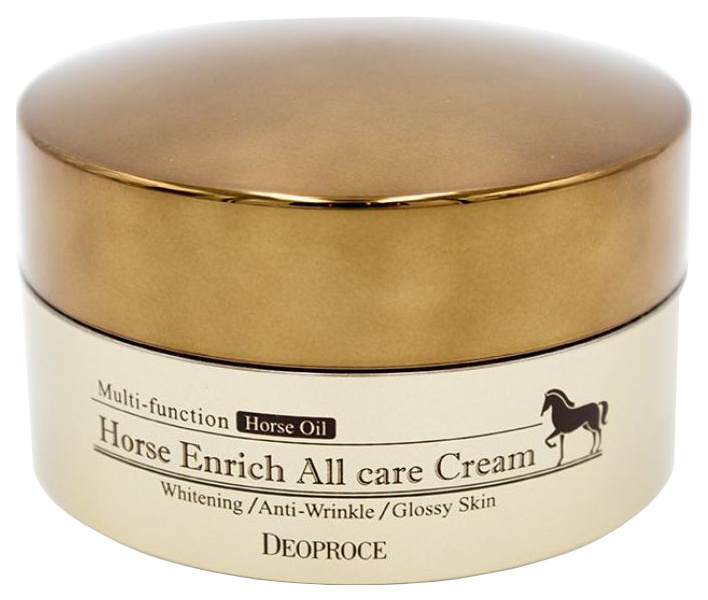 Крем для лица питательный с лошадиным жиром Deoproce Horse Enrich All Care Cream #1